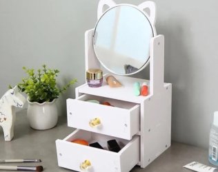 Cat Ear Makeup Mirror with...