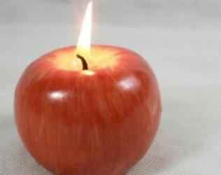 Red Apple Shaped Fruit Sce...