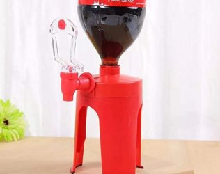 Upside Down Soda Dispenser