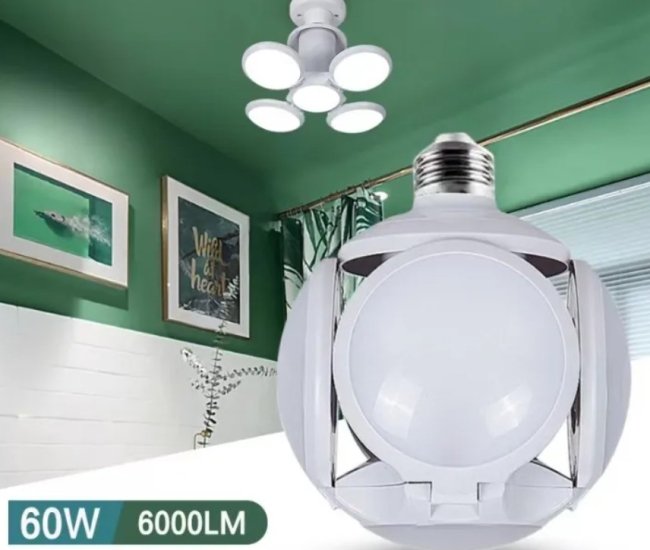 60W Foldable Football UFO LED Light Bulb