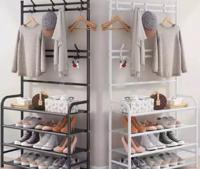 Multifunctional 4-Tier Shoe Rack Organizer